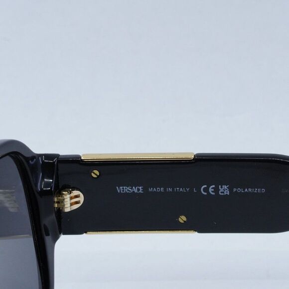 Versace VE4436U GB1/81 Sunglasses Black Aviator Frame, Grey Polarized Lenses main image 7
